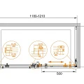 Боковая стенка Cezares STYLUS-O-M-90-FIX-C-Cr