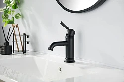 Смеситель для раковины Aquatek Классик AQ1510MB матовый черный