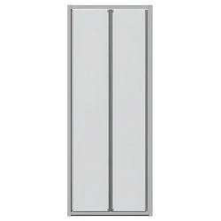 Душевая дверь в нишу Bravat Drop 100x200см BD100.4120A профиль хром, стекло прозрачное