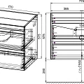Тумба с раковиной Style Line Даллас 140 левая, белый глянец