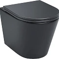 Унитаз подвесной IDDIS Calipso CALR3BMi25 черный матовый