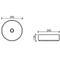 Раковина накладная Ceramica Nova Element CN6022MH антрацит матовая