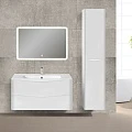 Тумба с раковиной Vincea Paola 100 белая глянцевая