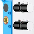 Термостатический смеситель Aquatek Европа AQ1392CR для ванны с душем, с внутренней частью, хром