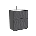 Тумба под раковину Sancos Folk Floor 70 FL70FGS напольная, Grey soft