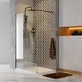Душевая перегородка Wasserkraft Abens 90см 20W39 профиль черный, стекло прозрачное