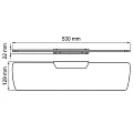 Полка Wasserkraft Glan K-5124 черная матовая