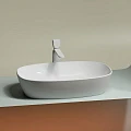 Раковина накладная Ceramica nova Element 600*380*138мм CN6049 белая глянец