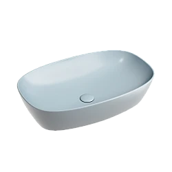 Раковина накладная Ceramica nova Element 600*380*138мм CN6049MHL серо-голубая матовая