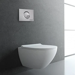 Кнопка смыва Berges Novum R2 040022 хром матовая