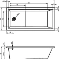 Акриловая ванна Riho Lusso Plus 170x80 B006001005 белая глянцевая