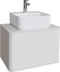 Мебель для ванной STWORKI Ноттвиль 60 белая, без выреза под смеситель