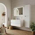 Тумба с раковиной Sancos Cento 100 белая глянцевая