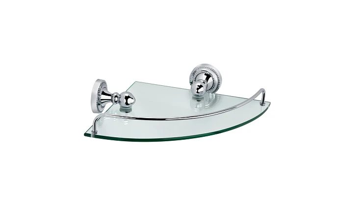 Полка Fixsen Style FX-41103A угловая, хром