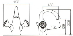 Смеситель для раковины Bravat Swan F14287C-ENG хром