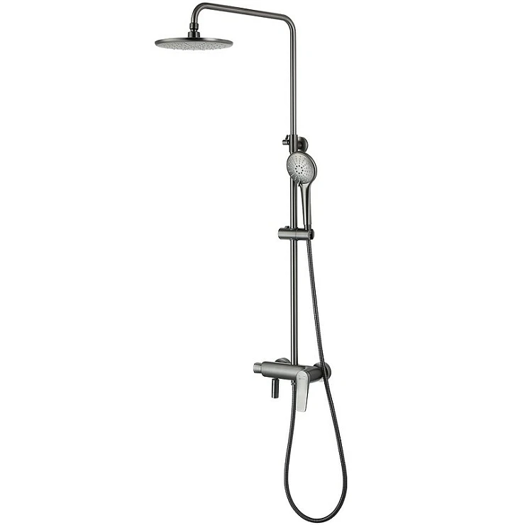 Душевая стойка Lemark Bronx LM3762GM графит