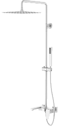 Душевая стойка Boheme Qubic 478-MW белая матовая
