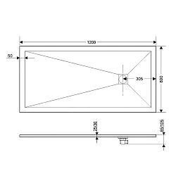 Душевой поддон RGW Stone Tray 80x120см 16152812-01 белый