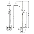 Душевая стойка Timo Nelson SX-1190 chrome хром