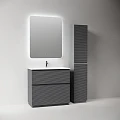 Тумба под раковину Sancos Folk Floor 90 FL90FGS напольная, Grey soft