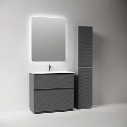 Тумба под раковину Sancos Folk Floor 90 FL90FGS напольная, Grey soft