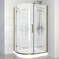 Душевой уголок Cezares Magic 120x90см MAGIC-RH-1-120/90-ROYAL P стекло бронза, стекло матовое/узор