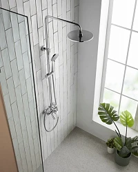 Душевая стойка Bravat Rhein F6429564CP-A-ENG хром
