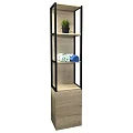Шкаф-пенал Comforty Мальме 35см 00-00000825CF дуб дымчатый