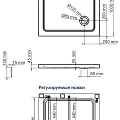 Душевой поддон Wasserkraft Amper 100x100см 29T19 белый