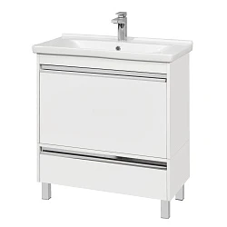 Тумба под раковину Aquaton Капри 80 1A230201KP010 белый глянец