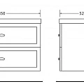 Столешница BelBagno Dublin 85 DUBLIN-850-HPL-PT Stone