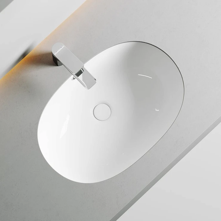 Раковина встраиваемая под столешницу Ceramica Nova Element 56.5см CN6044 белая