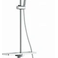 Душевая стойка Aquanet Pragmatic R AF430-70-R-C с полкой, хром
