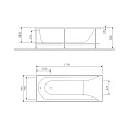 Акриловая ванна AM.PM Spirit 170x70 W72A-170-070W-A2 белая глянцевая