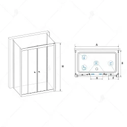 Душевой уголок RGW Classic CL-43 P 140x90см 040943149-011P профиль хром, стекло прозрачное