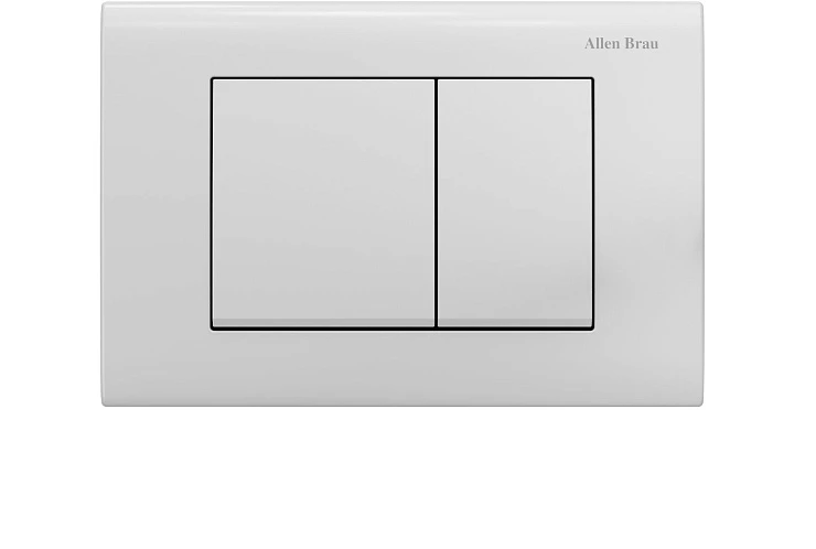 Система инсталляции для унитазов Allen Brau Pneumatic 9.11100.20 с кнопкой Priority, белый глянец