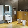 Тумба с раковиной Aquaton Капри 60 белая