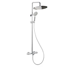 Душевая стойка Bravat Waterfall SS F639114C-A5-RUS хром