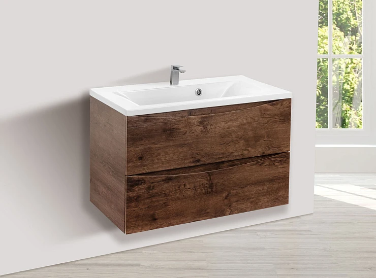 Тумба под раковину Vincea Mia 75 VMC-2MA750RW темный дуб