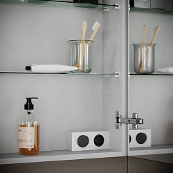 Зеркальный шкаф для ванной комнаты  SANCOS Hilton 1200x148х740 мм, с LED подсветкой,арт. Z1200