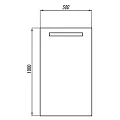 Зеркало Aquaton Йорк 50 1A173002YO010 с подсветкой