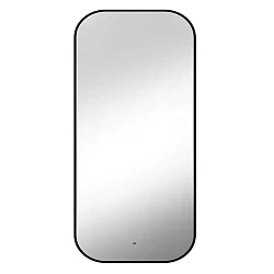 Зеркало Art&max Siena AM-Sie-600-1000-DS-F с подсветкой, черное