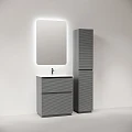 Тумба под раковину Sancos Folk Floor 70 FL70FES напольная, Ergraut soft