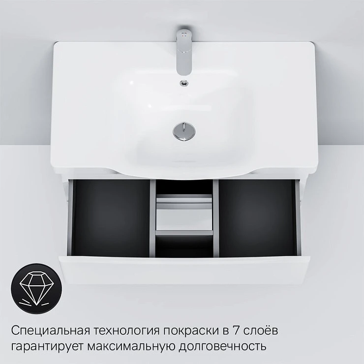 Тумба с раковиной AM.PM Like 80 белый глянец Тумба с раковиной AM.PM Like 80 белый глянец