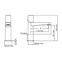 Смеситель Wasserkraft Naab 8603 для раковины