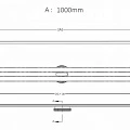 Душевой лоток Berges Super Slim 100 091155 хром