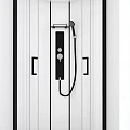 Душевая кабина Black & White Galaxy 90х90см G8001 профиль черный, стекло прозрачное