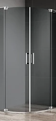 Душевая дверь в нишу Cezares 90см SLIDER-R-2-90/100-GL-GRIGIO профиль хром, стекло серое