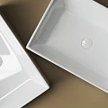 Раковина накладная Ceramica Nova Element CN5013 белая глянцевая