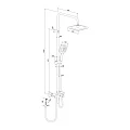 Душевая стойка Damixa Apollo DX220920300 черная
